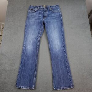 Wrangler 20X Jeans Mens 34x34 Blue Bootcut Western Cowboy Denim Medium Wash